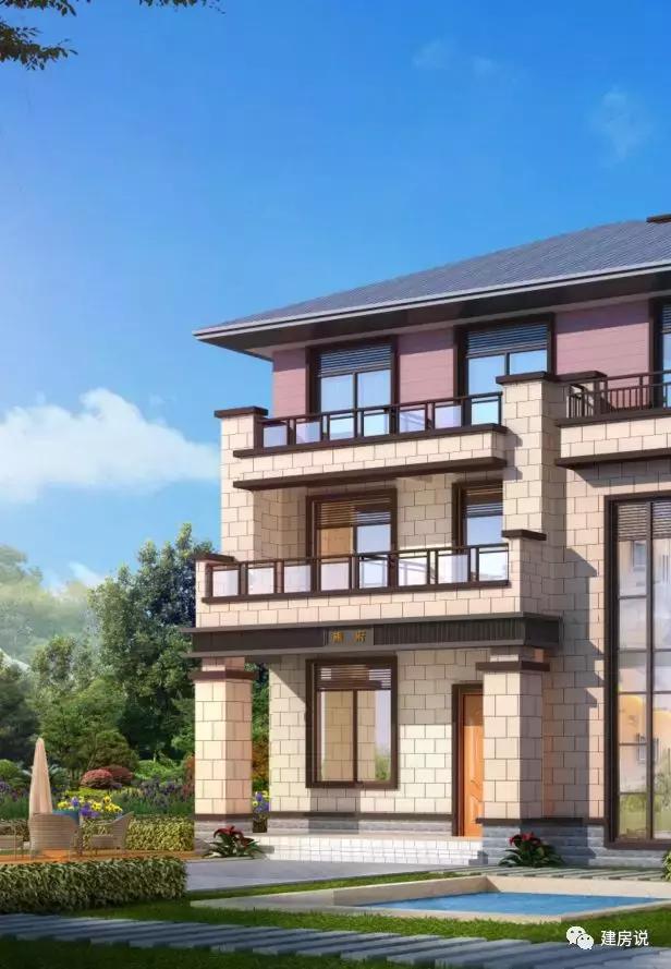 16X13米三層歐式別墅設(shè)計(jì)圖，占地面積200平，漂亮又大氣