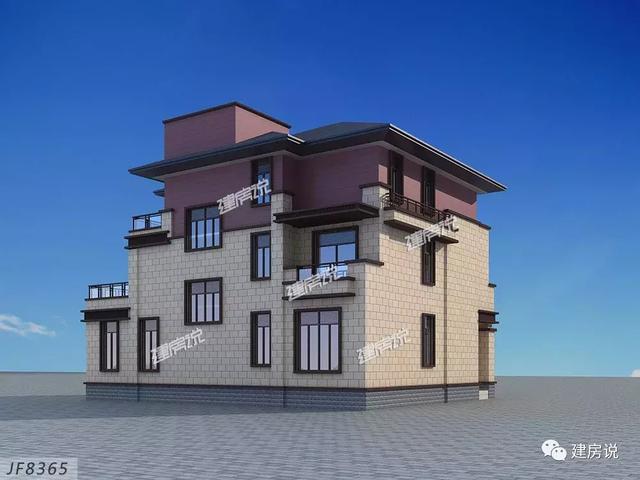 16X13米三層歐式別墅設(shè)計(jì)圖，占地面積200平，漂亮又大氣