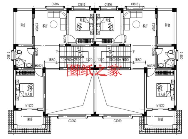 精選兩套農(nóng)村三層雙拼別墅，建成之后兄弟倆在村里肯定很有面子！
