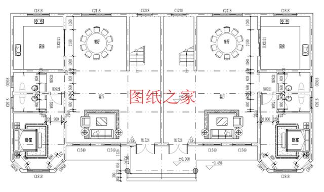 精選兩套農(nóng)村三層雙拼別墅，建成之后兄弟倆在村里肯定很有面子！