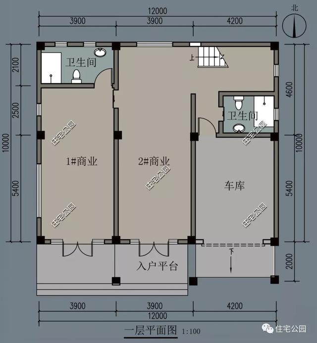 農(nóng)村臨街帶商鋪自建房，6套帶門面別墅戶型設(shè)計圖