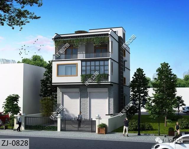 農(nóng)村臨街帶商鋪自建房，6套帶門面別墅戶型設(shè)計圖