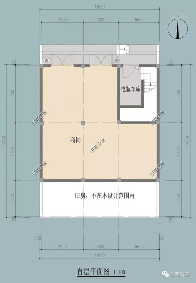 農(nóng)村臨街帶商鋪自建房，6套帶門面別墅戶型設(shè)計圖