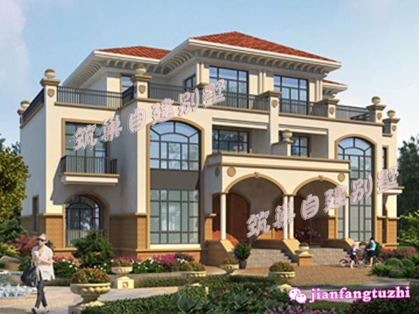 三層對(duì)稱雙拼別墅設(shè)計(jì)圖，造價(jià)50萬，實(shí)用又好看，一起來看看！