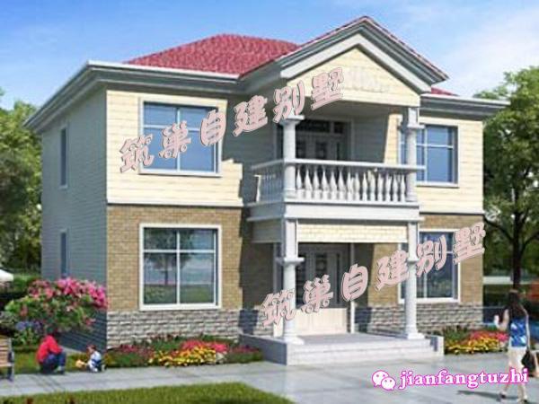 農村二層簡歐別墅設計圖，造價20萬，滿足三代同堂居住完全沒問題。