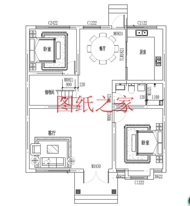 占地100平方米左右小宅基地的二層別墅，造價(jià)只要20萬！