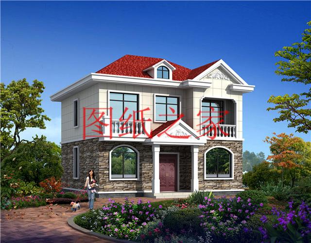 占地100平方米左右小宅基地的二層別墅，造價(jià)只要20萬！