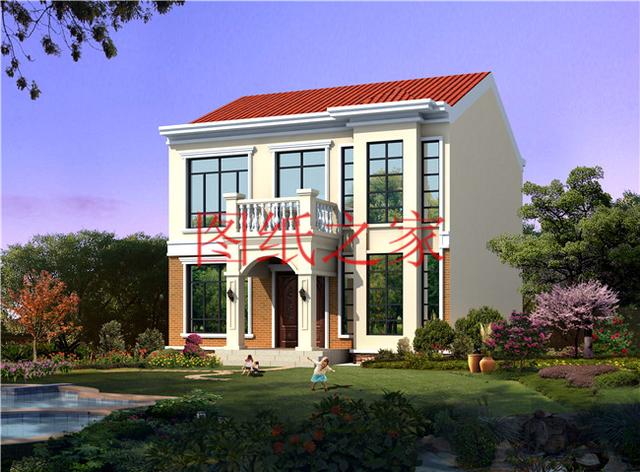 占地100平方米左右小宅基地的二層別墅，造價(jià)只要20萬！