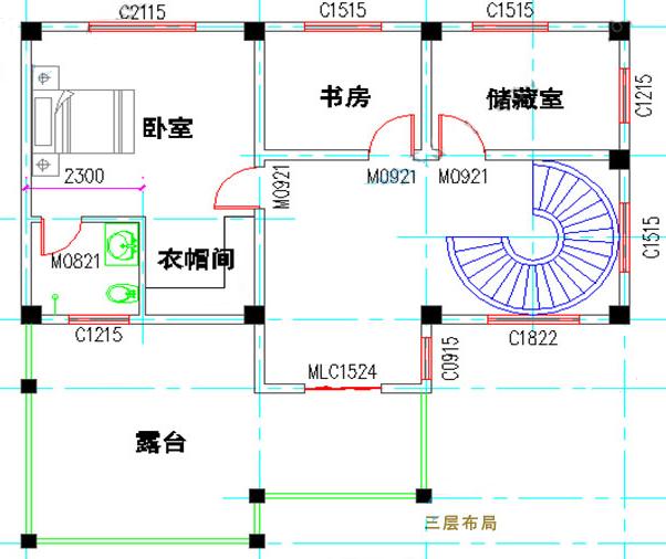 12×12米三層農(nóng)村別墅設(shè)計(jì)圖，帶多露臺(tái)+套間，一起來看看。