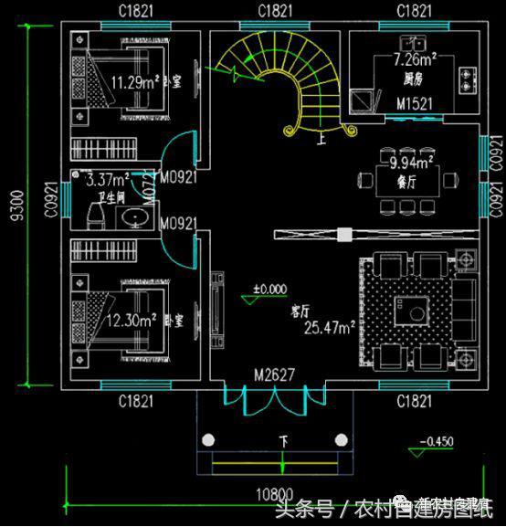 農村二層別墅自建房，簡單實用，只要10萬就能建成，很適合農村自建！