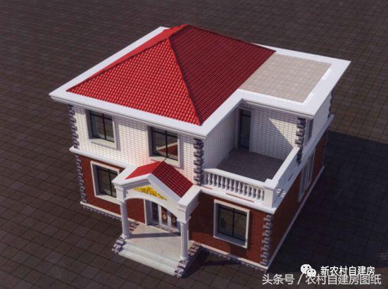 農村二層別墅自建房，簡單實用，只要10萬就能建成，很適合農村自建！