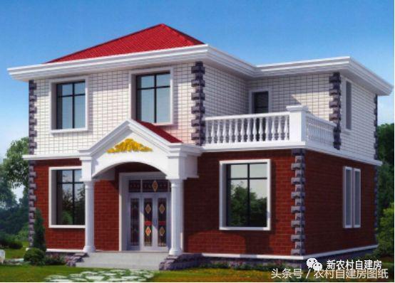 農村二層別墅自建房，簡單實用，只要10萬就能建成，很適合農村自建！