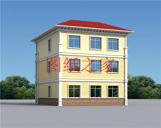 占地110平的農(nóng)村三層別墅設(shè)計(jì)圖，最接地氣，造價(jià)不到30萬(wàn)，美觀又實(shí)用！