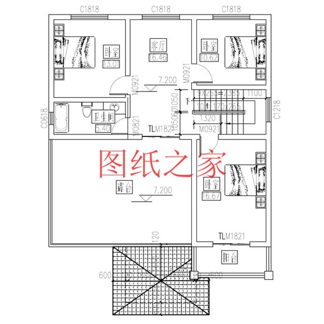 占地110平的農(nóng)村三層別墅設(shè)計(jì)圖，最接地氣，造價(jià)不到30萬(wàn)，美觀又實(shí)用！