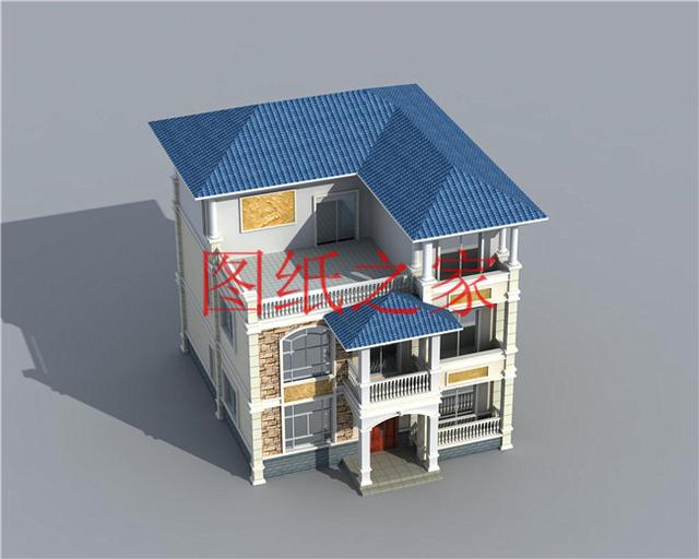 占地110平的農(nóng)村三層別墅設(shè)計(jì)圖，最接地氣，造價(jià)不到30萬(wàn)，美觀又實(shí)用！