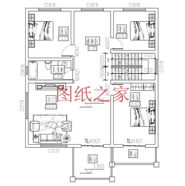 占地110平的農(nóng)村三層別墅設(shè)計(jì)圖，最接地氣，造價(jià)不到30萬(wàn)，美觀又實(shí)用！