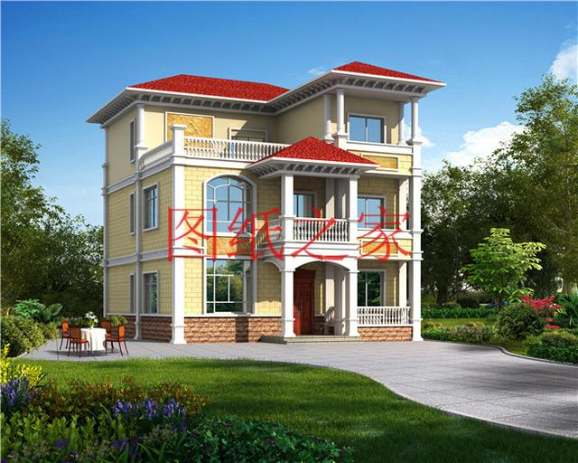 占地110平的農(nóng)村三層別墅設(shè)計(jì)圖，最接地氣，造價(jià)不到30萬(wàn)，美觀又實(shí)用！