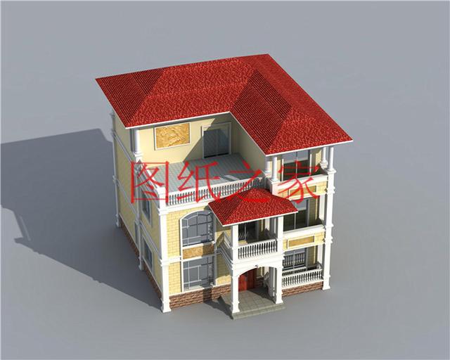 占地110平的農(nóng)村三層別墅設(shè)計(jì)圖，最接地氣，造價(jià)不到30萬(wàn)，美觀又實(shí)用！