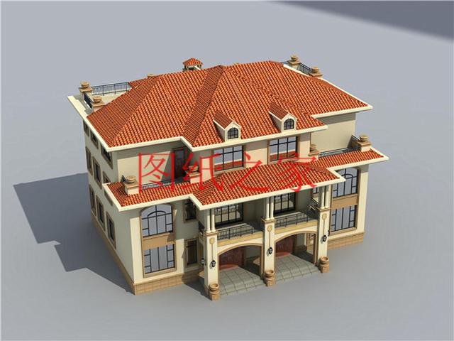 推薦2套三層雙拼別墅，豪華大氣，村里人一定非常羨慕兄弟倆！