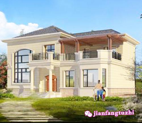 16x11米二層農(nóng)村復(fù)式別墅設(shè)計圖，帶大露臺，豪華舒適！