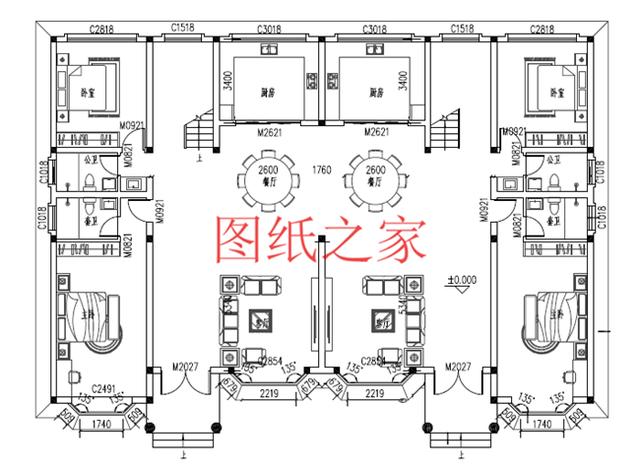 適合大宅基地的三層別墅，包括全套圖紙，豪華氣派，絕對讓你眼前一亮！
