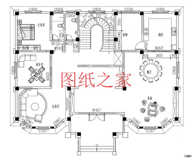 適合大宅基地的三層別墅，包括全套圖紙，豪華氣派，絕對讓你眼前一亮！