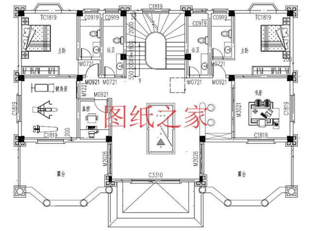 適合大宅基地的三層別墅，包括全套圖紙，豪華氣派，絕對讓你眼前一亮！