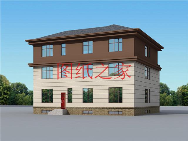 適合大宅基地的三層別墅，包括全套圖紙，豪華氣派，絕對讓你眼前一亮！