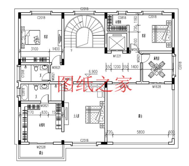 適合大宅基地的三層別墅，包括全套圖紙，豪華氣派，絕對讓你眼前一亮！