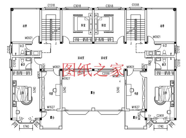 適合大宅基地的三層別墅，包括全套圖紙，豪華氣派，絕對讓你眼前一亮！