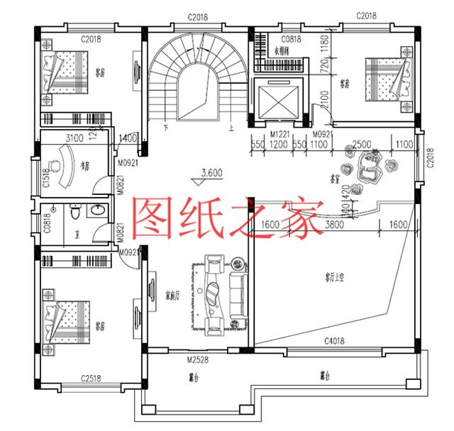 適合大宅基地的三層別墅，包括全套圖紙，豪華氣派，絕對讓你眼前一亮！