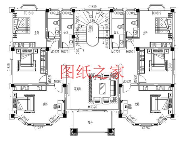 適合大宅基地的三層別墅，包括全套圖紙，豪華氣派，絕對讓你眼前一亮！