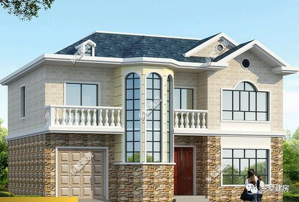 兩款帶車庫(kù)+露臺(tái)的二層農(nóng)村自建房，簡(jiǎn)單實(shí)用，25萬(wàn)給你豪華別墅！