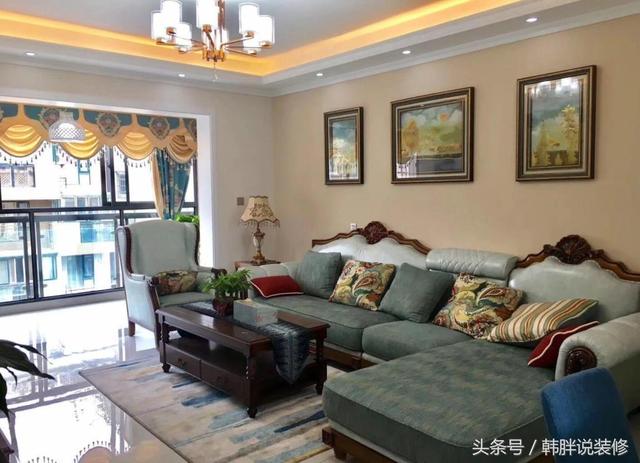 118平米三室兩廳中大戶型新房花20萬裝修，全屋效果漂亮極了，這才是標(biāo)準(zhǔn)的精裝修嘛。