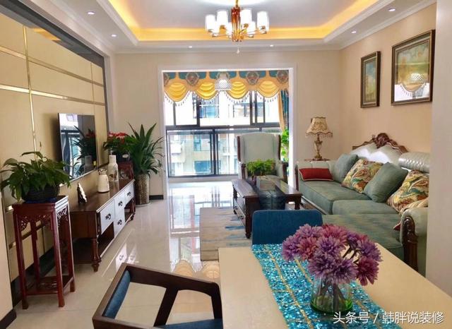 118平米三室兩廳中大戶型新房花20萬裝修，全屋效果漂亮極了，這才是標(biāo)準(zhǔn)的精裝修嘛。