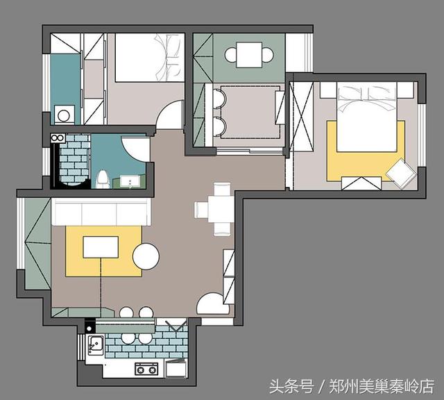 89㎡北歐風(fēng)格裝修完成，最適合90后多變的性格。