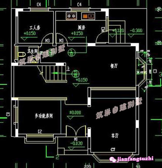 2款占地90平方米的三層別墅設(shè)計圖，別墅精致布局合理，而且花費也少。