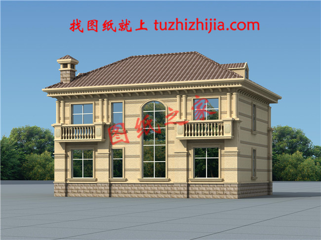 2019年新款別墅外觀(guān)圖及全套施工圖紙，占地面積13×10米