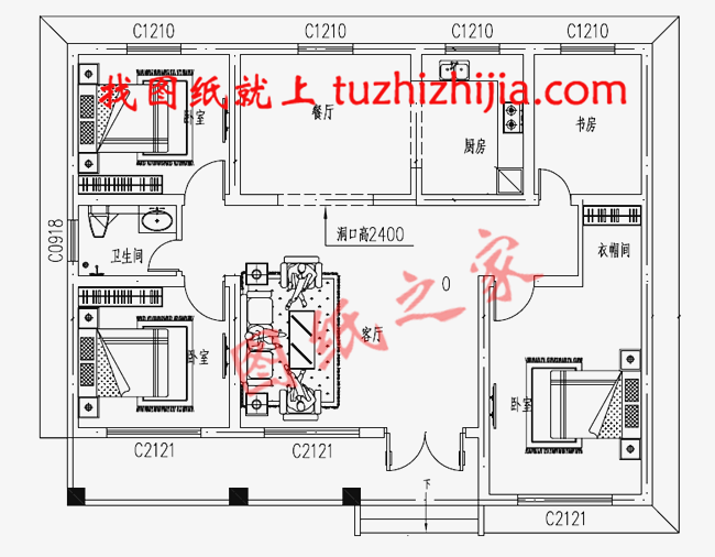 精選6套農(nóng)村一層平房設(shè)計(jì)圖，造價(jià)只需10萬(wàn)元
