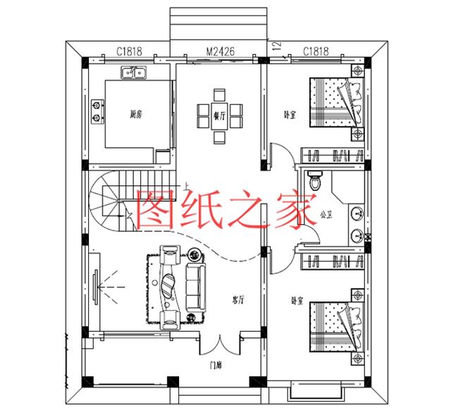 推薦3套適合一般家庭的二層別墅，占地130平米，不大不小剛剛好！