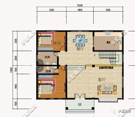 造價20萬的兩款農(nóng)村二層別墅設計圖，第二套老少皆宜，大眾情人款！