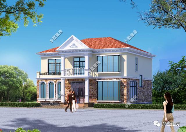 造價20萬的兩款農(nóng)村二層別墅設計圖，第二套老少皆宜，大眾情人款！