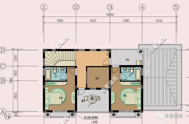 造價20萬的兩款農(nóng)村二層別墅設計圖，第二套老少皆宜，大眾情人款！