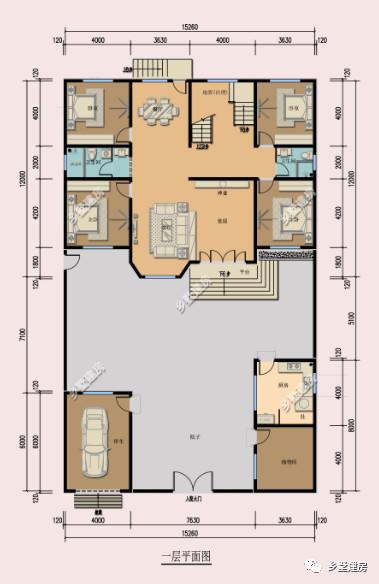 三層款外形豪華大氣的農(nóng)村別墅設(shè)計圖，給你不一樣的感覺！