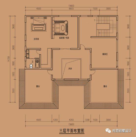 三層中式別墅設(shè)計圖，帶庭院+地下室，外觀大氣，是大城市很難能有的舒適。