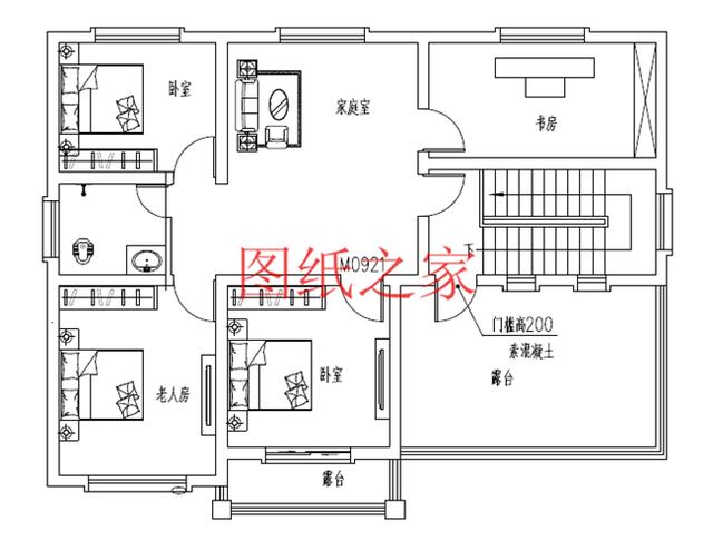 兩款小宅基地的二層別墅設(shè)計(jì)圖，4室3廳2衛(wèi)陽(yáng)臺(tái)，小戶(hù)型二層別墅也能住得很寬敞！