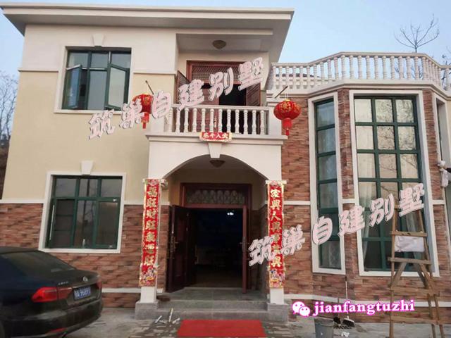 10米x10米農村二層帶夾層磚混結構別墅設計圖，戶型方正，戶型十分漂亮，造價20萬（附鏡像圖）