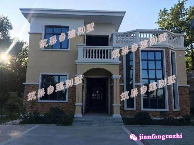 10米x10米農村二層帶夾層磚混結構別墅設計圖，戶型方正，戶型十分漂亮，造價20萬（附鏡像圖）