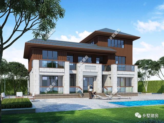 18x12米農(nóng)村現(xiàn)代風(fēng)格小別墅設(shè)計圖，大氣又簡單，濃濃現(xiàn)代元素，做村里最亮眼的別墅！