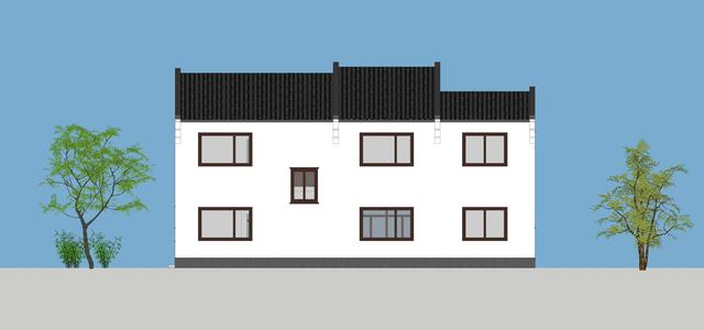 15.3米X11.5米二層新中式別墅設(shè)計(jì)圖，帶活動(dòng)室和健身房，造價(jià)40萬(wàn)，在家也能運(yùn)動(dòng)！